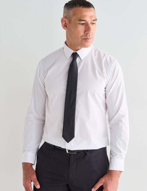 Chisel Tailored Fit Long Sleeve Shirt, White product photo