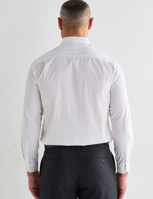 Chisel Tailored Fit Long Sleeve Shirt, White product photo View 02 L
