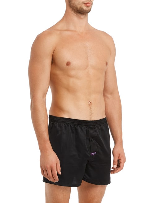 Mitch Dowd Satin Boxer, Black product photo