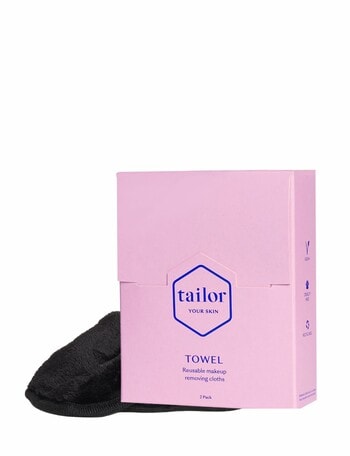 Tailor Skincare Towel, Cleansing Face Towel, 2-Pack product photo