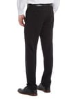 Chisel Formal Flat Front Plain Pant, Tailored Fit, Black product photo View 02 S
