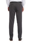 Chisel Formal Flat Front Birdseye Pant, Tailored Fit, Black product photo View 02 S