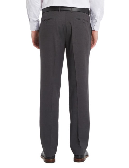 Chisel Formal Flat Front Birdseye Pant, Classic Fit, Black product photo View 02 L