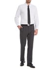 Chisel Formal Flat Front Birdseye Pant, Classic Fit, Black product photo View 03 S