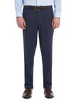 Chisel Formal Flat Front Birdseye Pant, Classic Fit, Navy product photo