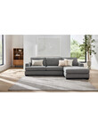 LUCA Furniture Max Fabric 2.5 Seater Sofa with Right Hand Facing Chaise, Slate product photo View 04 S
