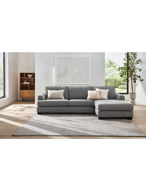 LUCA Furniture Max Fabric 2.5 Seater Sofa with Right Hand Facing Chaise, Slate product photo View 04 L