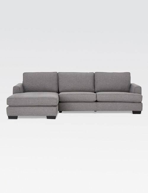 LUCA Furniture Max Fabric 2.5 Seater Sofa with Left Hand Facing Chaise, Slate product photo