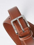 Chisel Textured Leather Belt, Tan product photo View 02 S