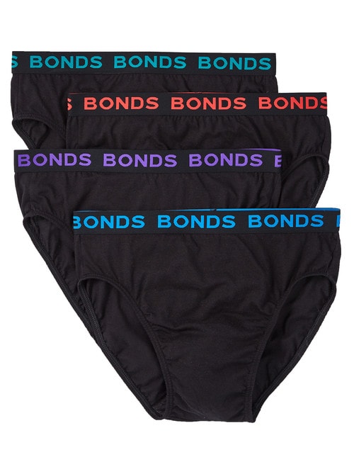 Bonds Hipster Brief, 4-Pack, Black product photo View 04 L