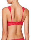 Heidi Klum Intimates Forever Forget-Me-Not 1/4 Cup Bra, Lipstick Red product photo View 02 S
