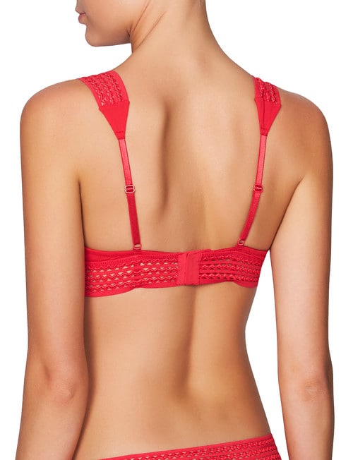 Heidi Klum Intimates Forever Forget-Me-Not 1/4 Cup Bra, Lipstick Red product photo View 02 L