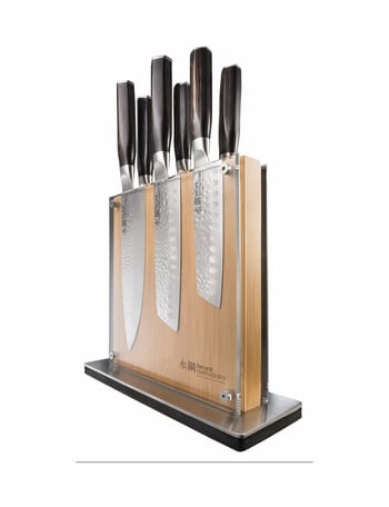Baccarat Damashiro Shi Set of 7 Knife Block product photo