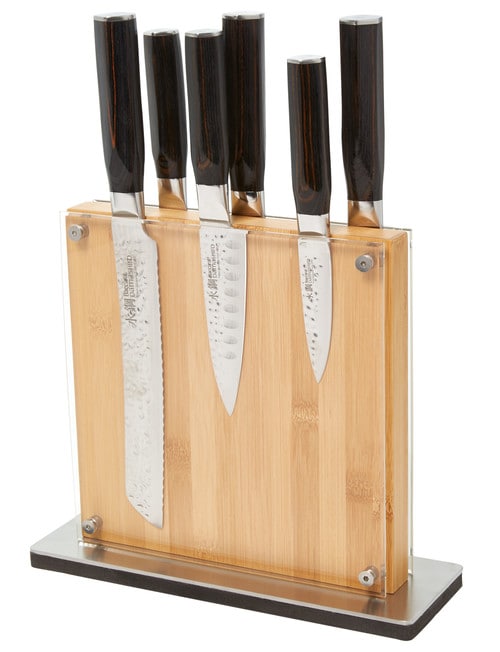 Baccarat Damashiro Shi Set of 7 Knife Block product photo View 02 L