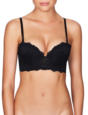 Pleasure State OMB My Fit Strapless Lace Bra, Black product photo