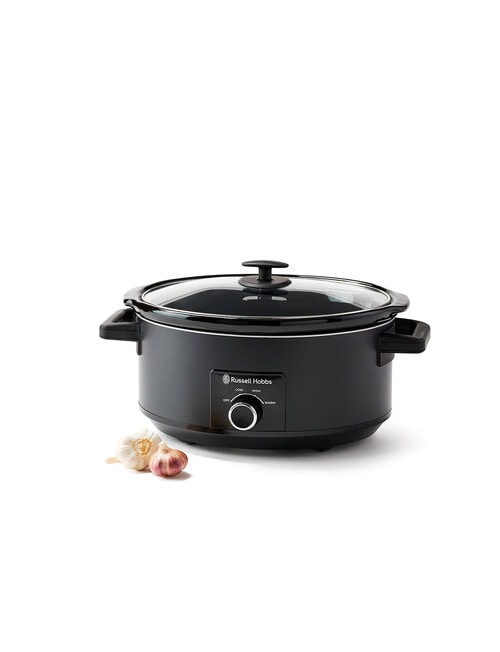 Russell Hobbs 7 Litre Slow Cooker, Matte Black, RHSC7 product photo View 02 L