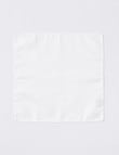 Laidlaw + Leeds Pocket Square, Plain Texture, White product photo View 02 S