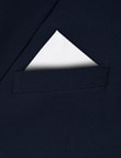 Laidlaw + Leeds Pocket Square, Plain Texture, White product photo View 04 S