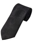 Laidlaw + Leeds Tie, Paisley, 7cm, Black product photo