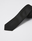 Laidlaw + Leeds Tie, Plain Texture, 5cm, Black product photo View 02 S