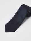 Laidlaw + Leeds Tie, Plain Texture, 7cm, Navy product photo View 02 S