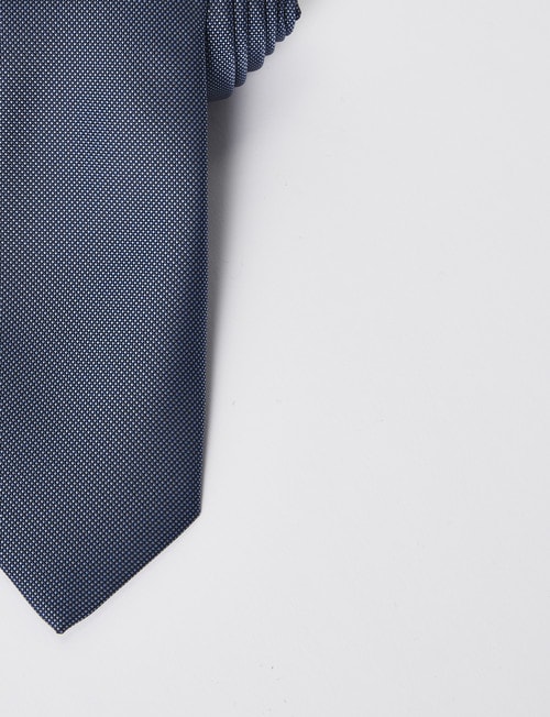 Laidlaw + Leeds Tie, Mini Dots, 7cm, Blue product photo View 02 L