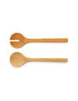Momento Studio Oak Salad Servers product photo