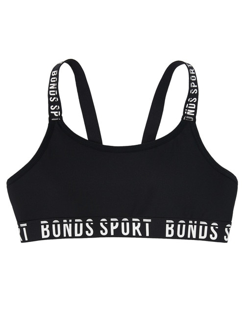Bonds Sport Performance Crop Top, Black product photo