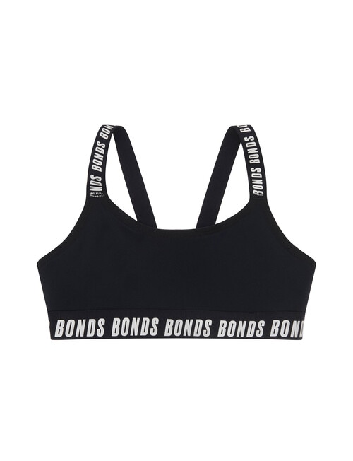 Bonds Sport Performance Crop Top, Black product photo