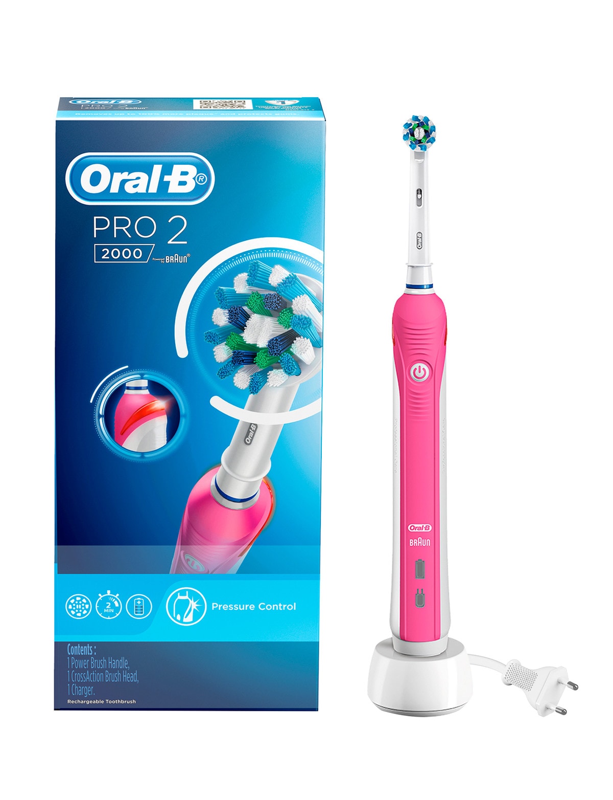 namens Speels Bakkerij Oral B Pro 2000, Pink - Electric Toothbrushes