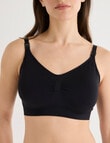 Lyric Maternity Seamfree Bra, Black product photo