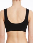 Lyric Seamfree Crop Top with Removable Pads, Black product photo View 02 S