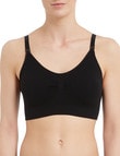 Lyric Maternity Seamfree Bra, Black product photo