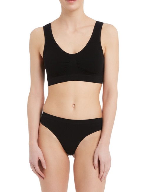 Lyric Seamfree G-String Black product photo View 03 L