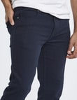 Gasoline Oval Slim Leg Coloured Jean, Navy product photo View 04 S