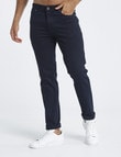 Gasoline Oval Slim Leg Coloured Jean, Navy product photo