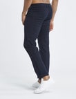 Gasoline Oval Slim Leg Coloured Jean, Navy product photo View 02 S
