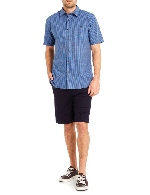 Savane Freedom Flat Front Short, Navy product photo View 03 L