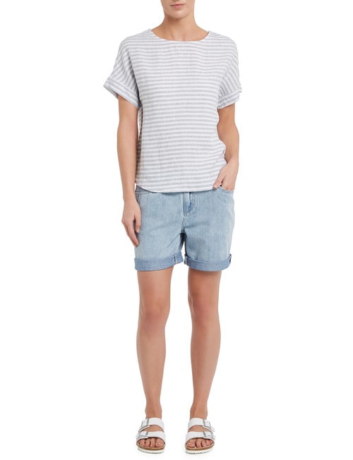 Zest Denim Roll Up Short product photo View 03 L