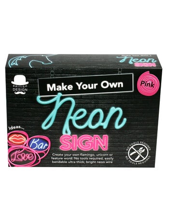 Satzuma Make Your Own Neon Sign, Assorted Pink/Blue product photo