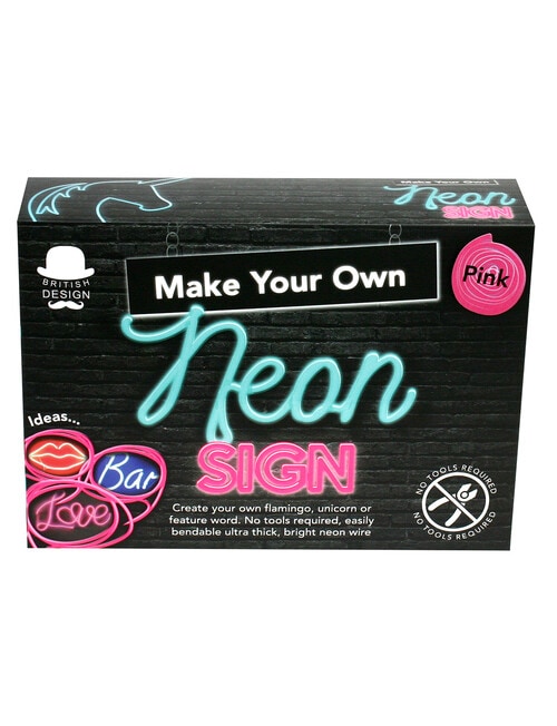 Satzuma Make Your Own Neon Sign, Assorted Pink/Blue product photo