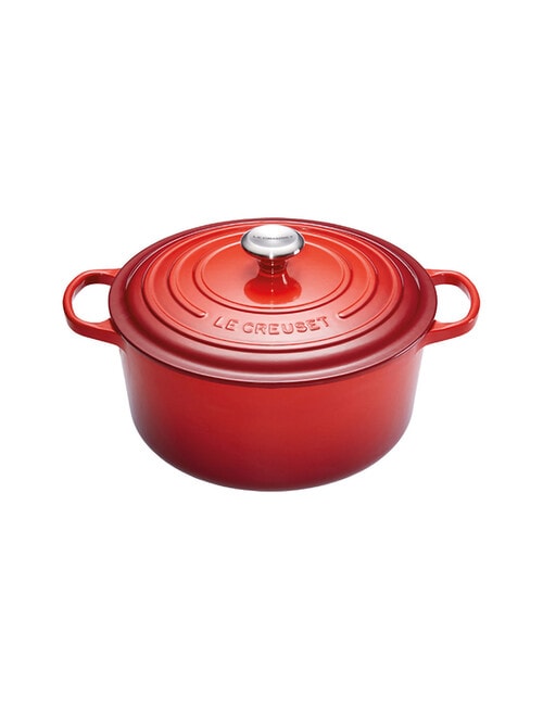 Le Creuset Signature Round Casserole, 26cm, Cerise product photo