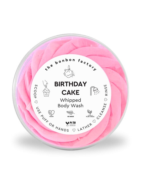 The Bonbon Factory Birthday Cake Whipped Body Wash Mousse, 200ml product photo View 03 L