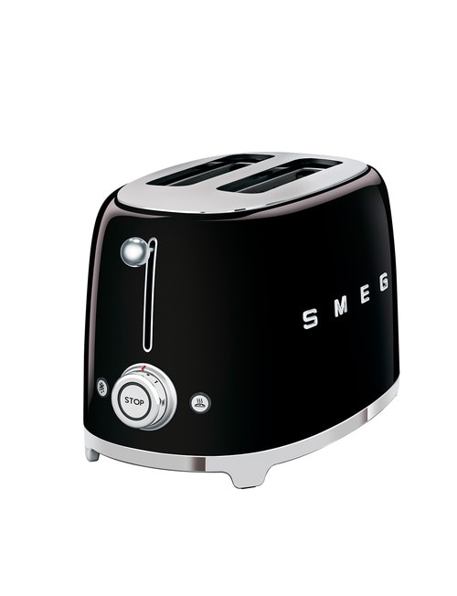 Smeg 2 Slice Toaster, Black, TSF01 product photo View 02 L