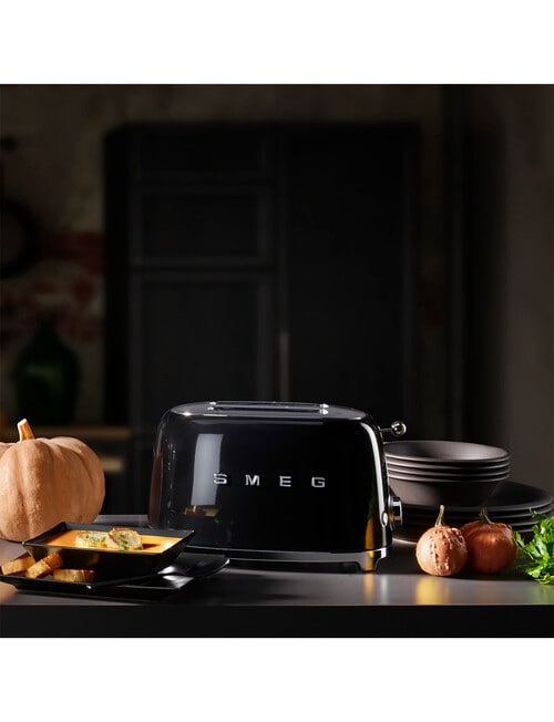 Smeg 2-Slice Toaster, Black, TSF01BLAU product photo View 04 L