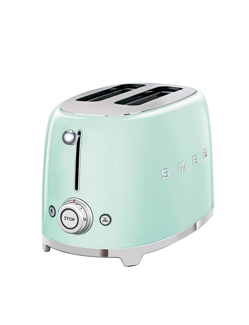 Smeg 2 Slice Toaster, Mint, TSF01 product photo View 02 L