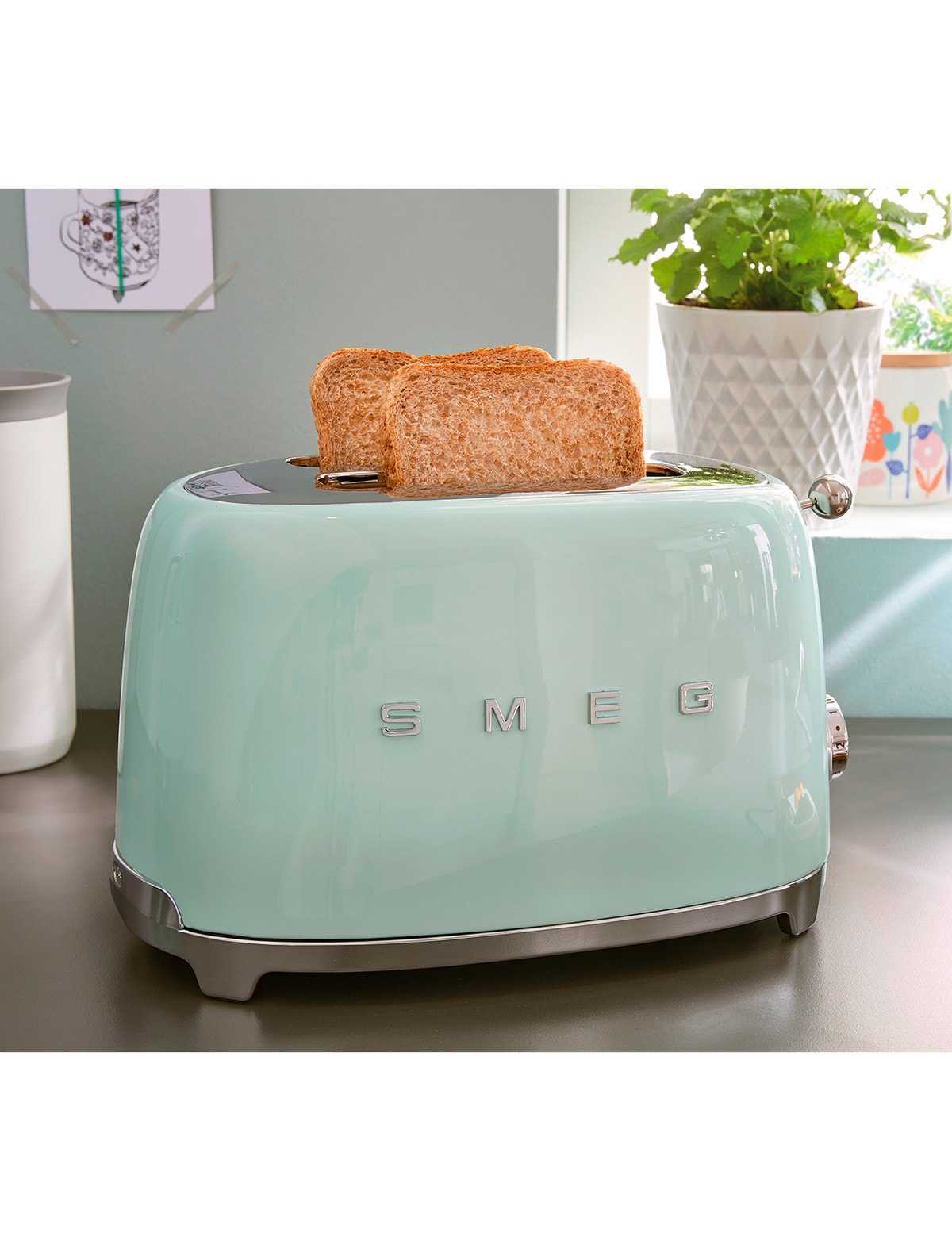 Smeg - 2-slot toaster long tsf02
