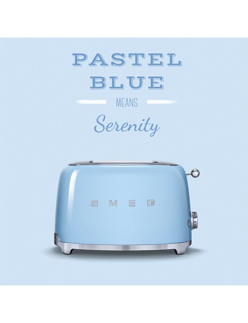 Smeg 2-Slice Toaster, Pastel Blue, TSF01PBAU product photo View 06 L