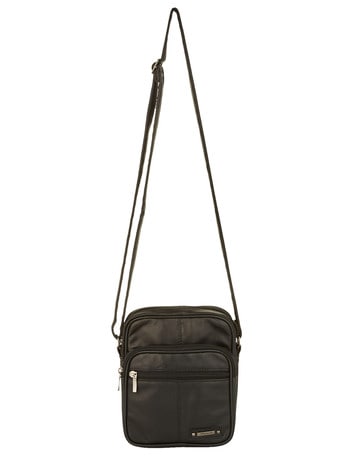 Milano Multi Compartment Shoulder Bag, Black product photo