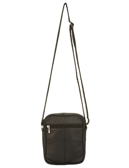 Milano Multi Compartment Shoulder Bag, Black product photo View 03 L